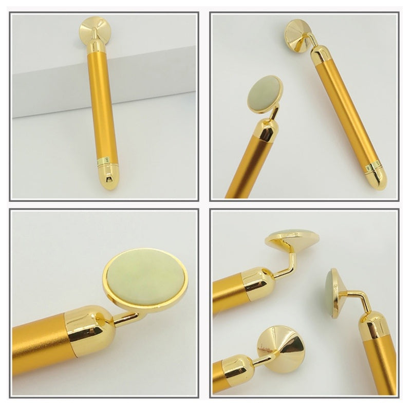 JMT-828746 24K Gold Electric Beauty Stick for Facial Massage and Tightening