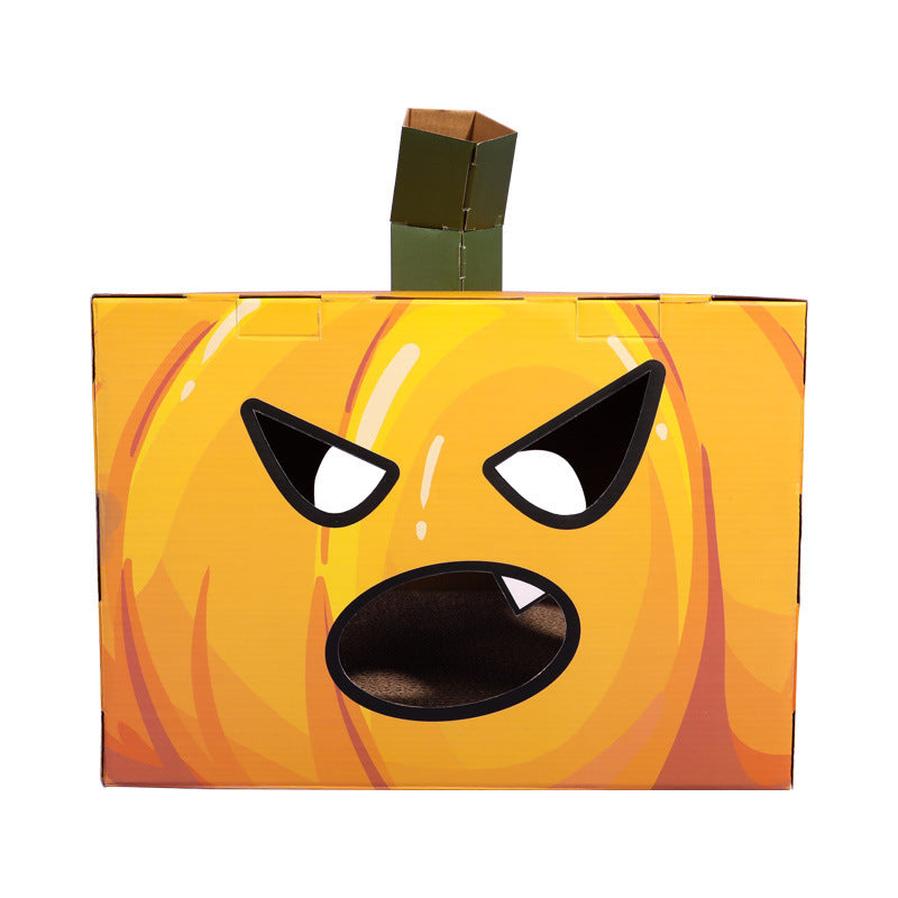 JMT-829514 Halloween Pumpkin House Cat Scratcher – Corrugated Paper Toy for Cats