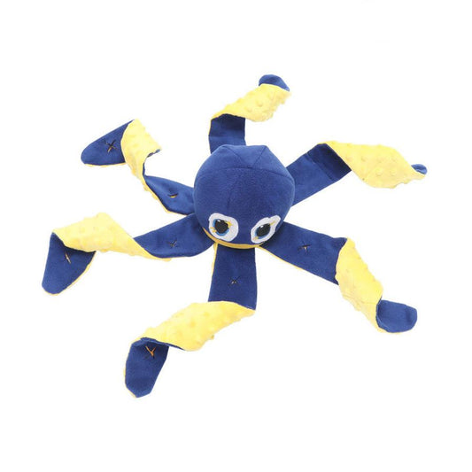 JMT-829642 Big-Eyed Octopus Pet Toy for Dogs - Sniffing and Molar Teeth Playtime - 30cm Velvet Fabric Design