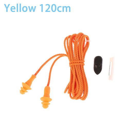 JMT-829642 Wired Soundproof Earbuds with Multiple Length Options in Blue and Yellow