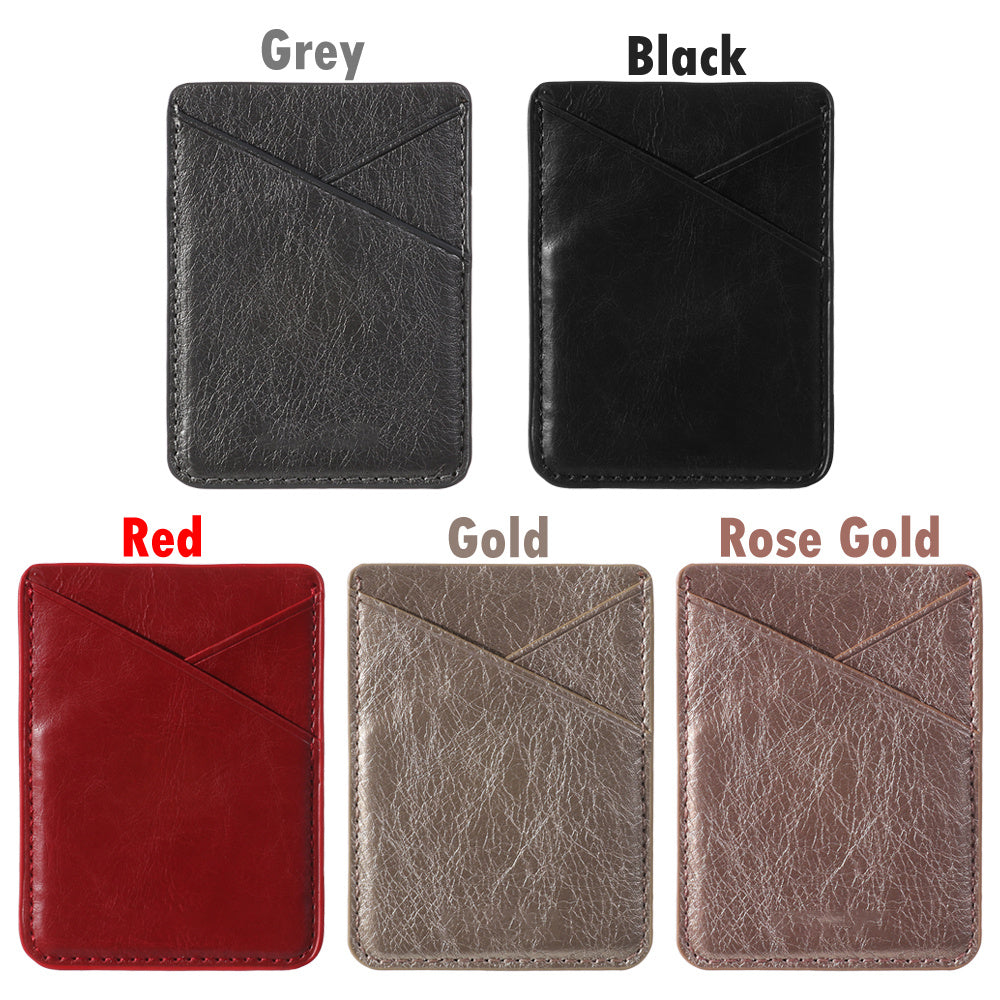 JMT-829834 PU Leather Mobile Phone Back Sticker Card Cover - Lightweight 11g Protective Accessory