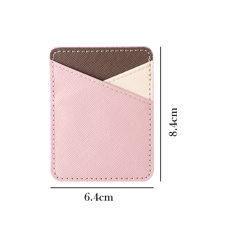 JMT-829834 PU Leather Mobile Phone Back Sticker Card Cover - Lightweight 11g Protective Accessory