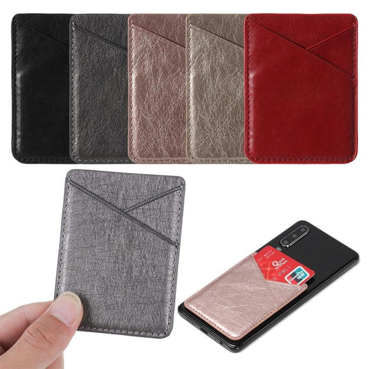 JMT-829834 PU Leather Mobile Phone Back Sticker Card Cover - Lightweight 11g Protective Accessory
