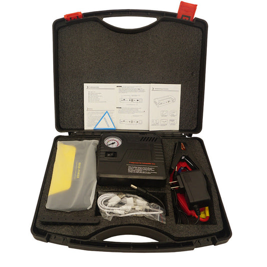 JMT-829834 Portable Car Jump Starter and Mobile Power Bank with Multi-Function LED Lights