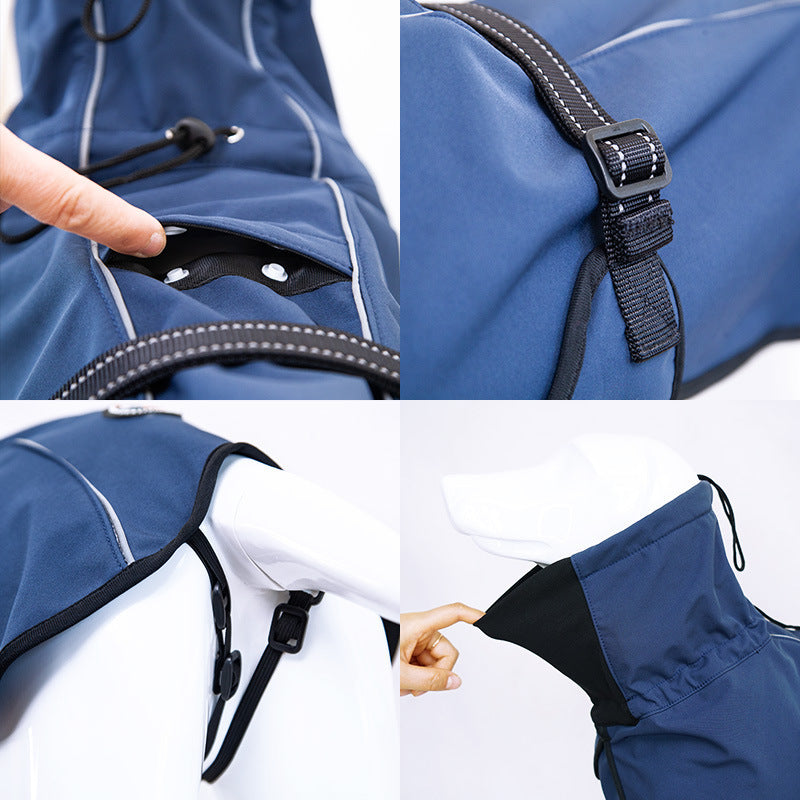 JMT-830410 Large Dog Raincoat Vest in Various Colors and Sizes