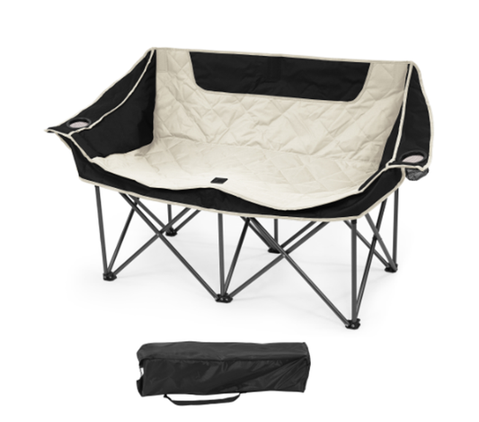 JMT-830538 Oversized Heavy Duty Outdoor Camping Chair with Armrests, Cup Holder, and Carrying Bag
