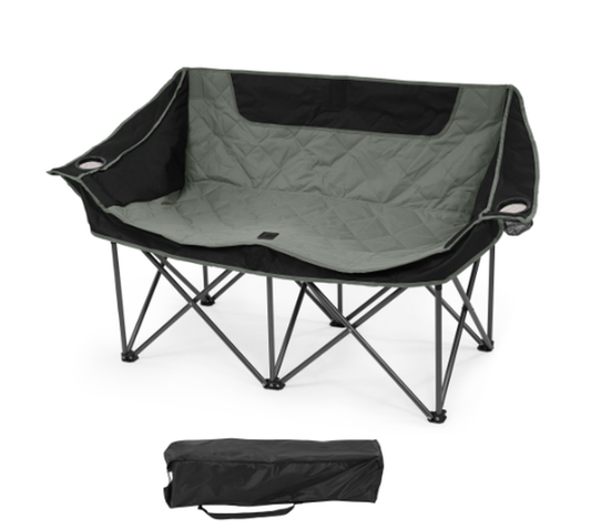JMT-830538 Oversized Heavy Duty Outdoor Camping Chair with Armrests, Cup Holder, and Carrying Bag