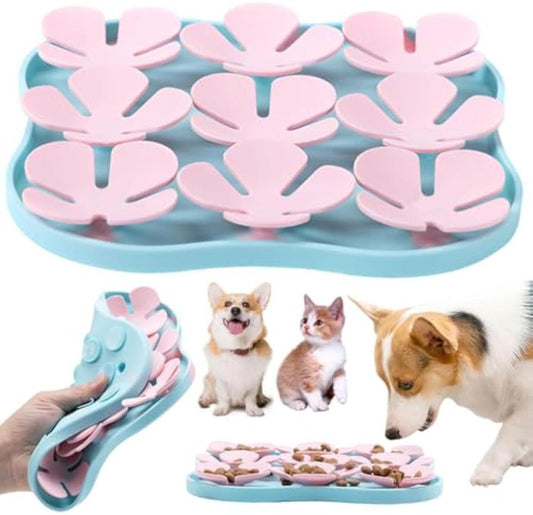 JMT-830666 Silicone Slow Feeder Mat for Dogs - Interactive Lick Pad with Suction Cups for Calming and Training