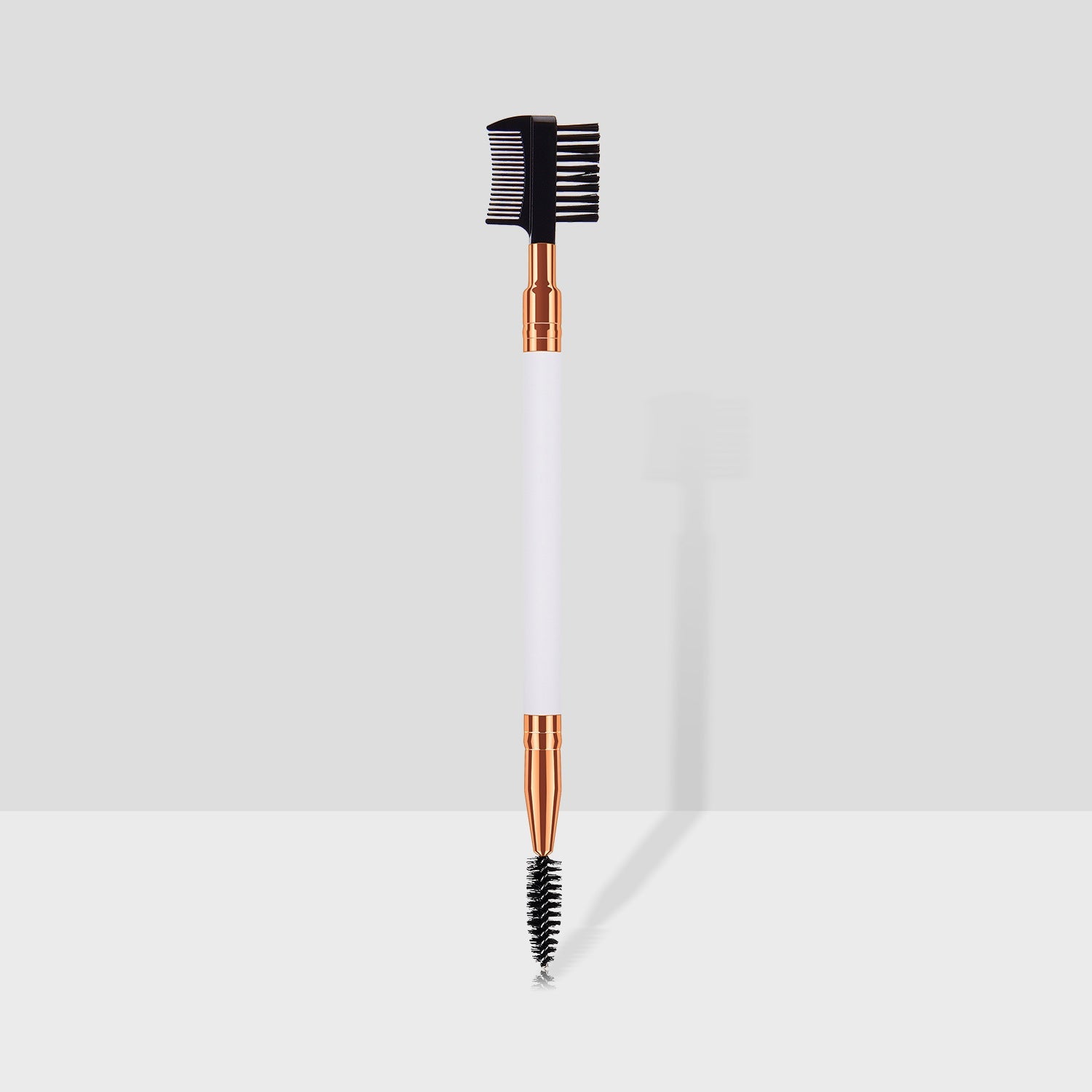 JMT-830922 Double-Ended Eyebrow and Eyelash Brush with Wooden Handle