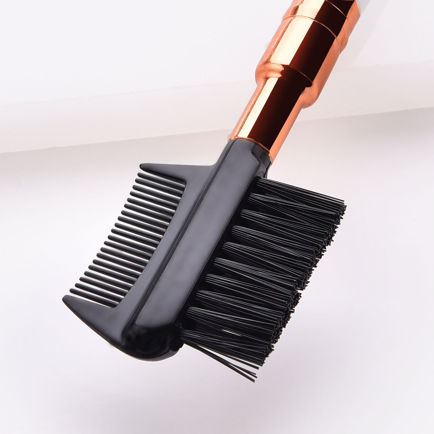 JMT-830922 Double-Ended Eyebrow and Eyelash Brush with Wooden Handle
