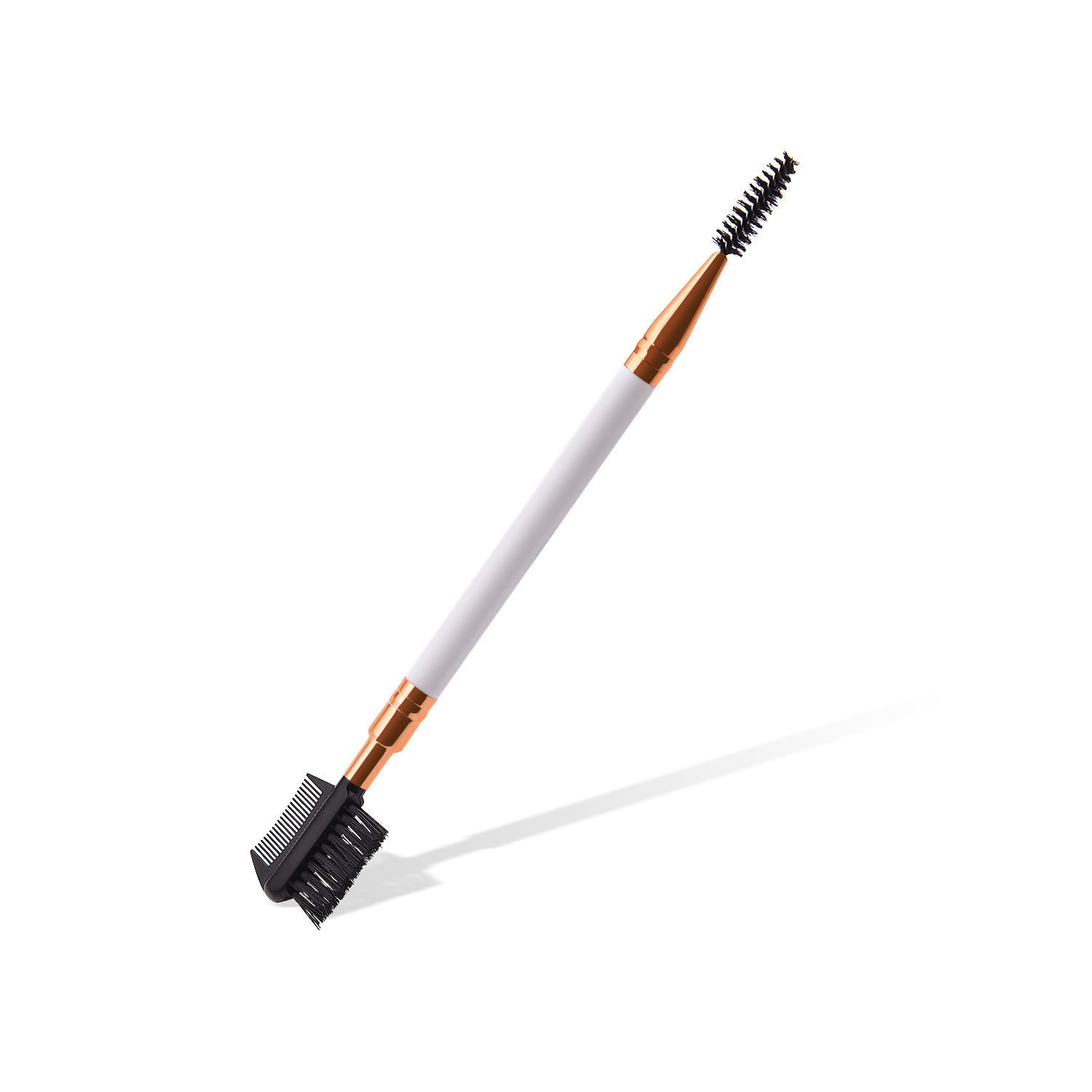 JMT-830922 Double-Ended Eyebrow and Eyelash Brush with Wooden Handle