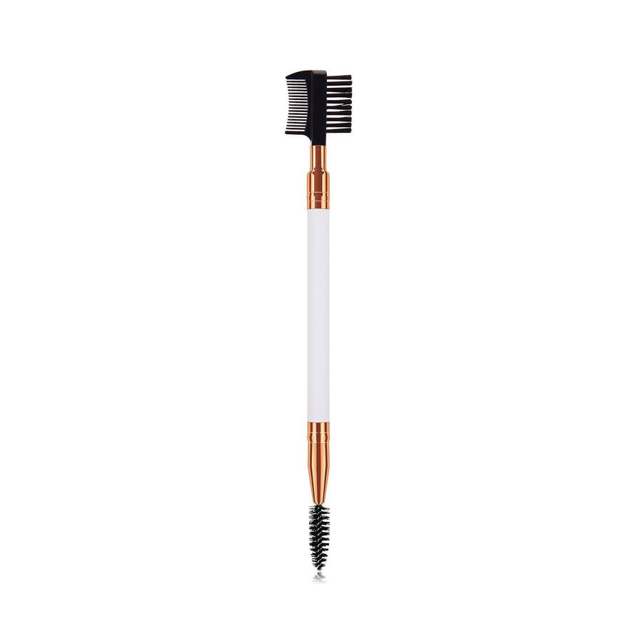 JMT-830922 Double-Ended Eyebrow and Eyelash Brush with Wooden Handle