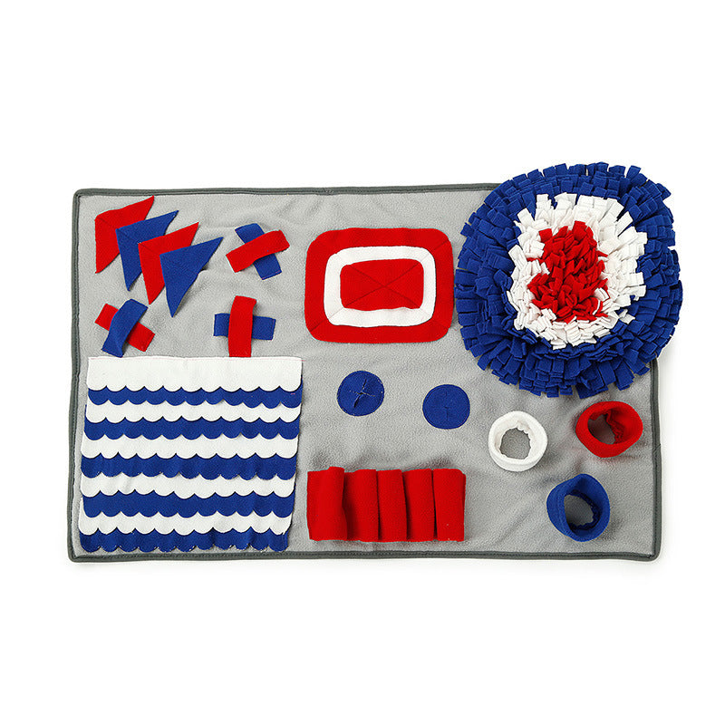 JMT-831114 Interactive Pet Snuffle Training Blanket for Dogs and Cats - Feeding Mat for Foraging Skills and Activity