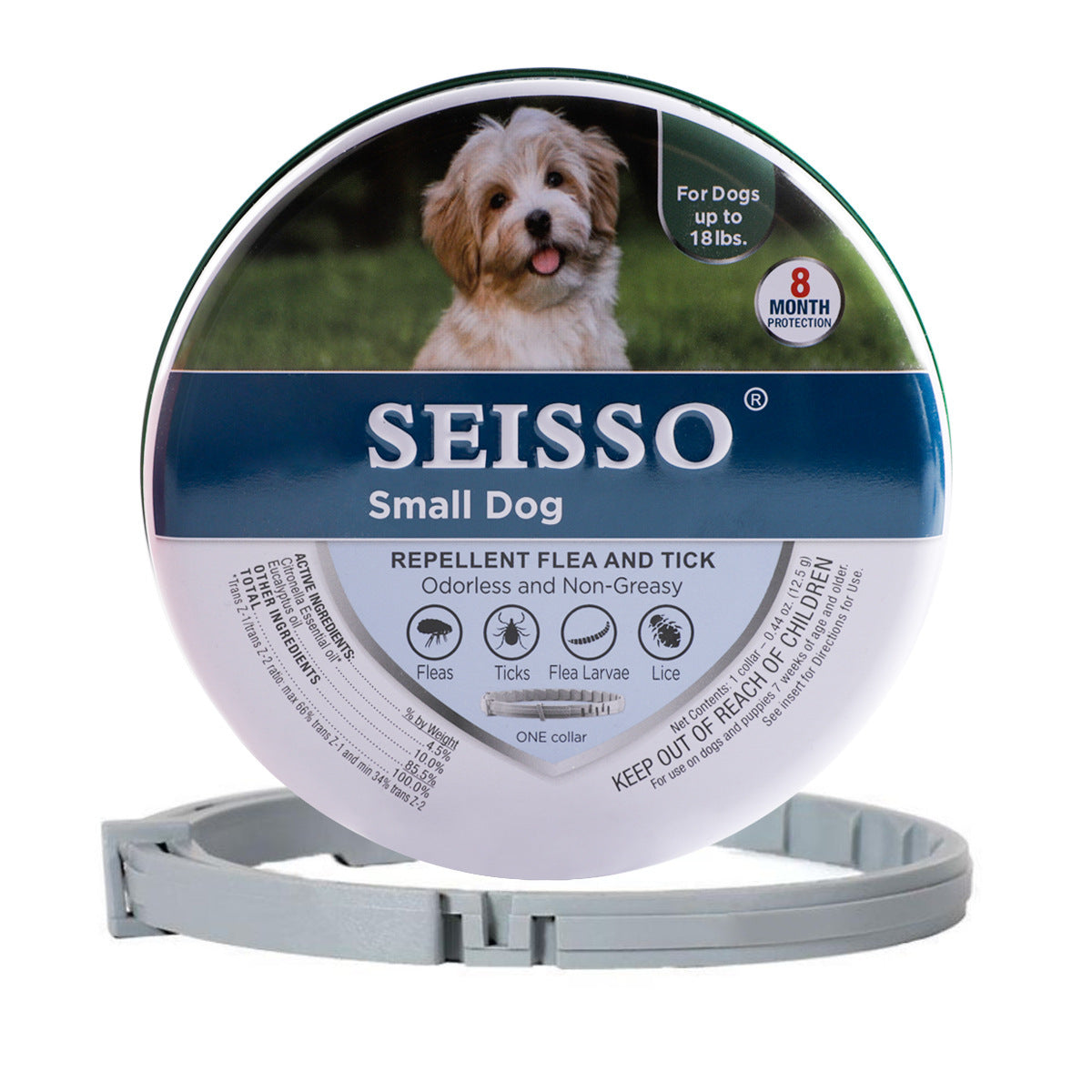 JMT-831306 Insect Repellent Collar for Small and Medium-sized Dogs and Cats - Adjustable and Durable, Available in Multiple Sizes