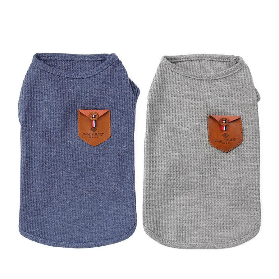 JMT-831434 Breathable Cotton Dog Vest in Solid Color - Casual Style for All Genders