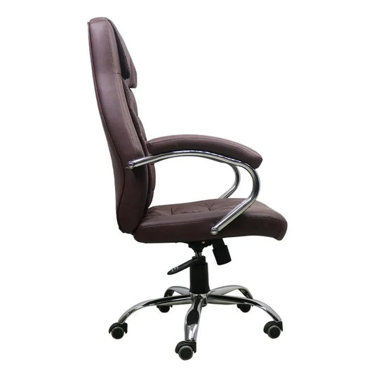 JMT-831562 Ergonomic Executive Office Chair with Luxury Leather Finish and Adjustable Swivel Features