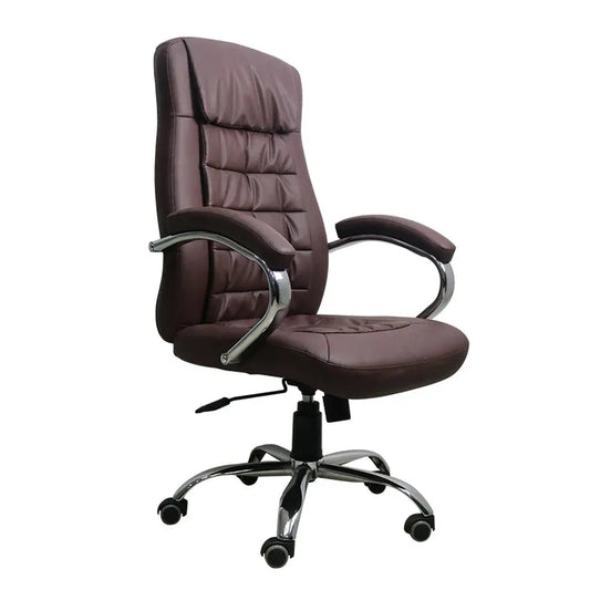 JMT-831562 Ergonomic Executive Office Chair with Luxury Leather Finish and Adjustable Swivel Features