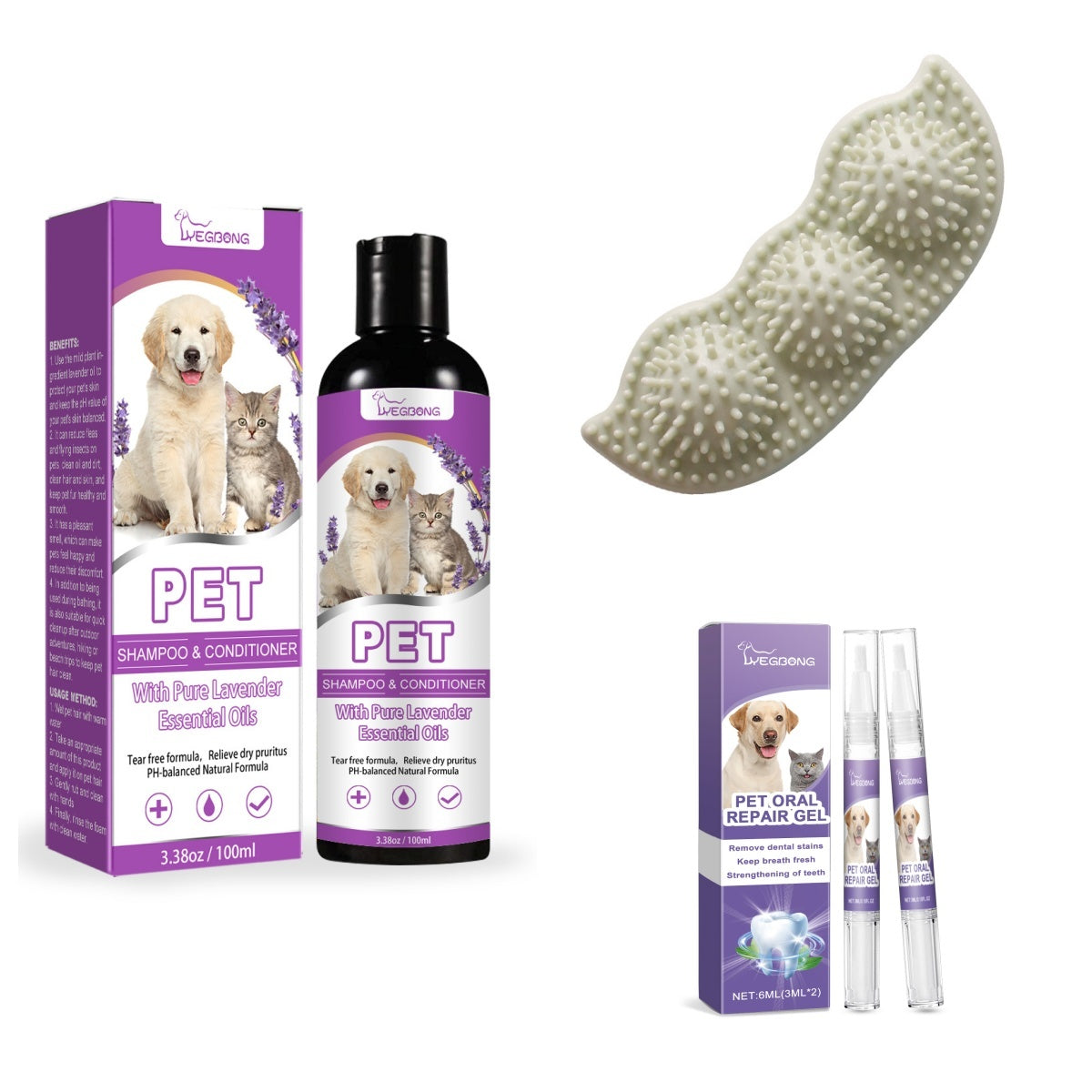 JMT-831946 Interactive Chew Teeth Cleaning Dog Toy - Bite Resistant Natural Rubber Stick