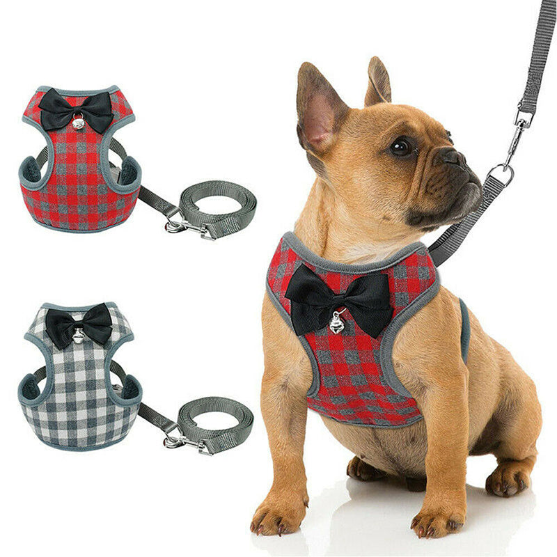 JMT-832138 Adjustable Cloth Dog Leash with Chest Strap - Size S/M/L Options