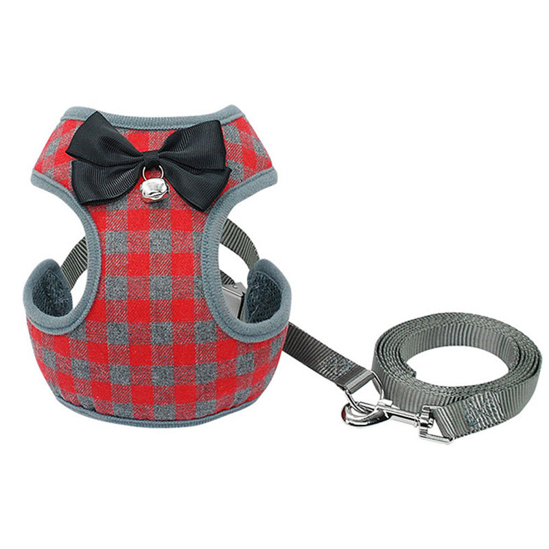 JMT-832138 Adjustable Cloth Dog Leash with Chest Strap - Size S/M/L Options