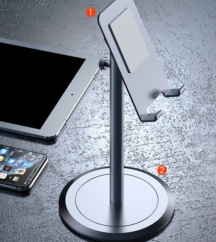 JMT-832650 Aluminum Alloy Telescopic Desktop Bracket for Mobile Phones and Tablets, Adjustable Size 4-12.9 inches