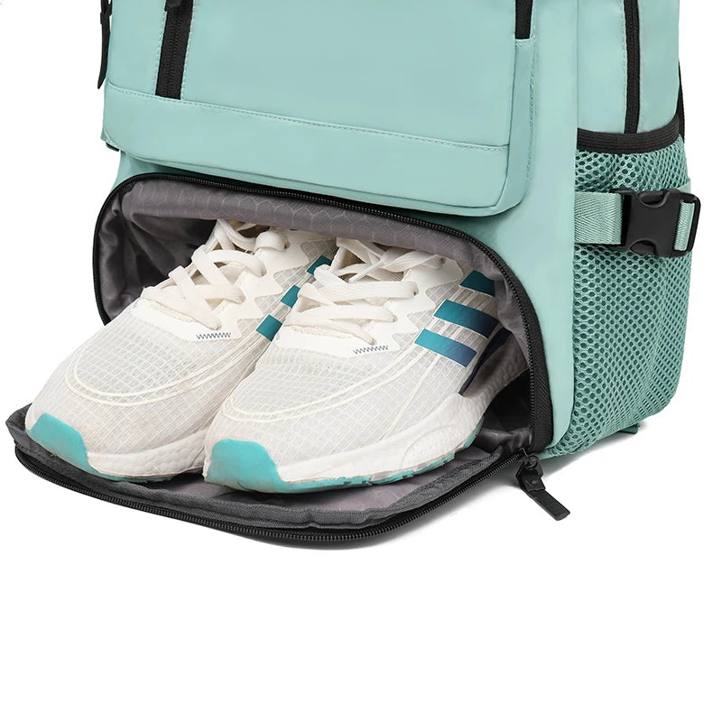 JMT-832970 Waterproof 17 Inch Nylon Laptop Backpack with Shoe Compartment and USB Port