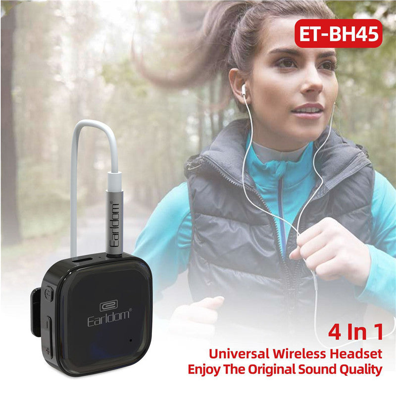 JMT-833290 Wireless Bluetooth Audio Receiver for Headphones with 10m Range and Voice Control Function