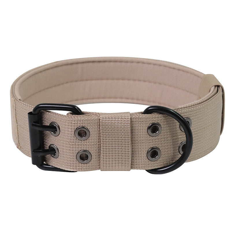 JMT-833610 Adjustable Military Dog Collar with Metal D Ring and Buckle for Medium to Large Dogs