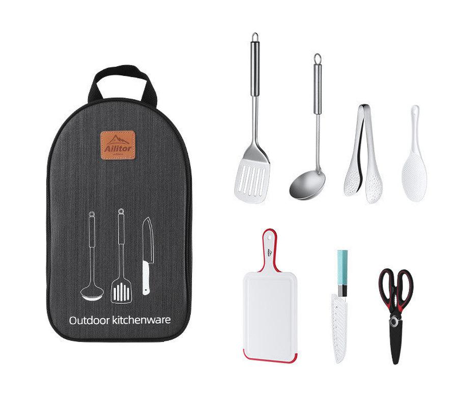 JMT-833994 Outdoor Picnic Storage Bag with Camping Cookware Essentials