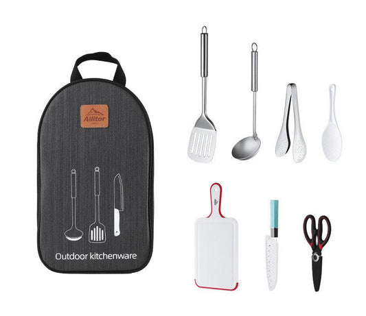 JMT-833994 Outdoor Picnic Storage Bag with Camping Cookware Essentials