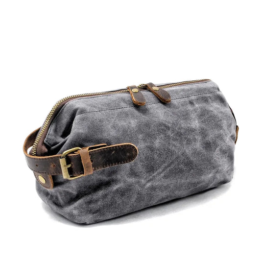 JMT-833994 Waterproof Oil Wax Canvas Travel Set Men's Clutch Bag