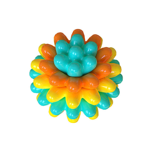 JMT-834250 Durable TPR Dog Tooth Cleaning Ball - Bite Resistant Molar Training Toy in Assorted Colors
