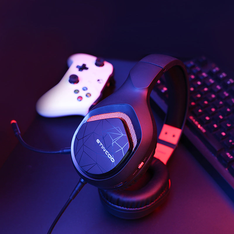 JMT-834442 Wired Gaming Headset with Microphone for Enhanced Sound Experience