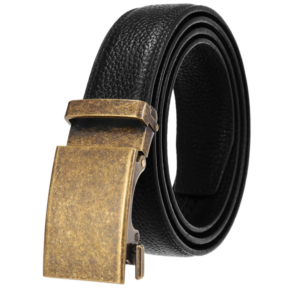 JMT-834698 Genuine Leather Colourful Automatic Buckle Belt - Model LY33-21600-5