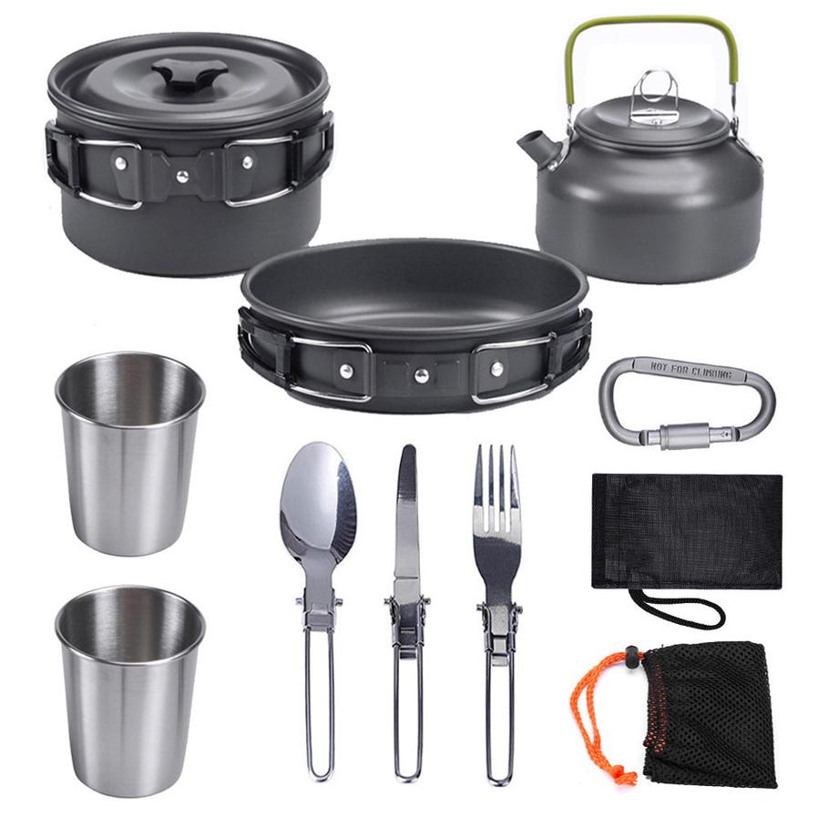JMT-835146 Compact Outdoor Kettle Set for 2-3 Person Camping and Cooking
