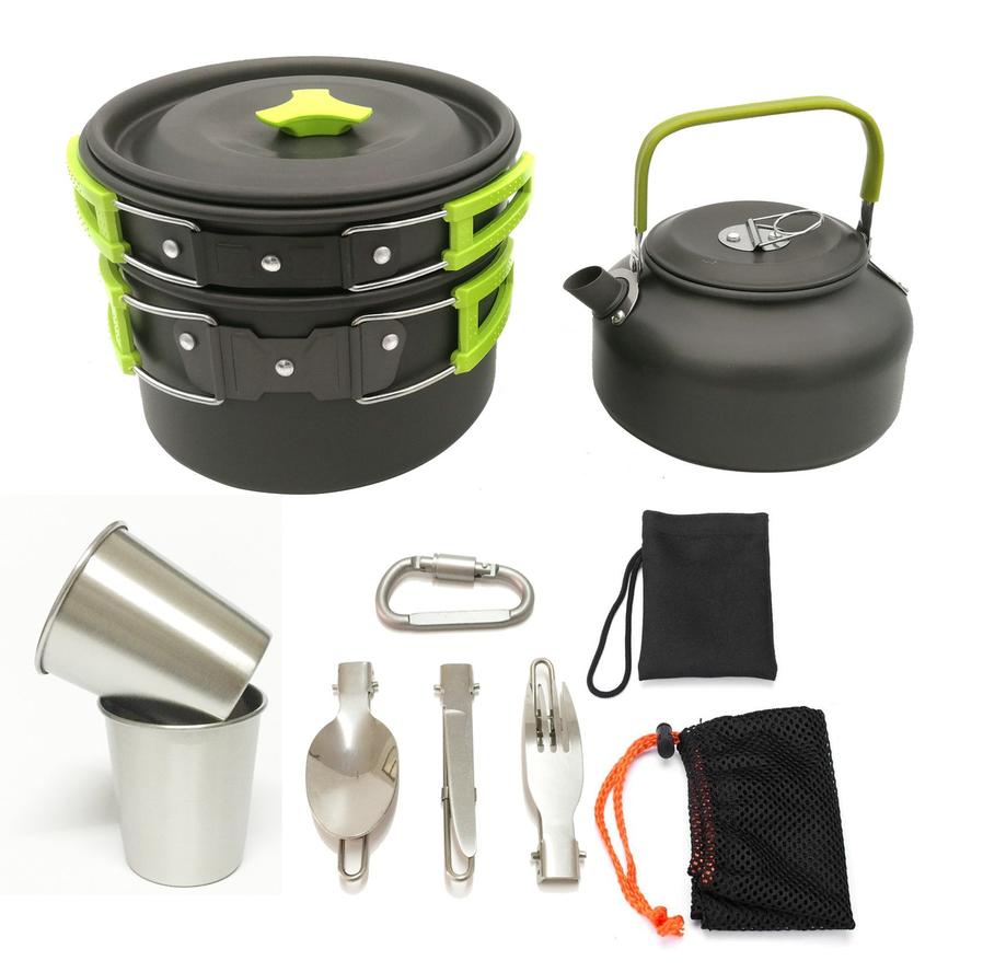 JMT-835146 Compact Outdoor Kettle Set for 2-3 Person Camping and Cooking