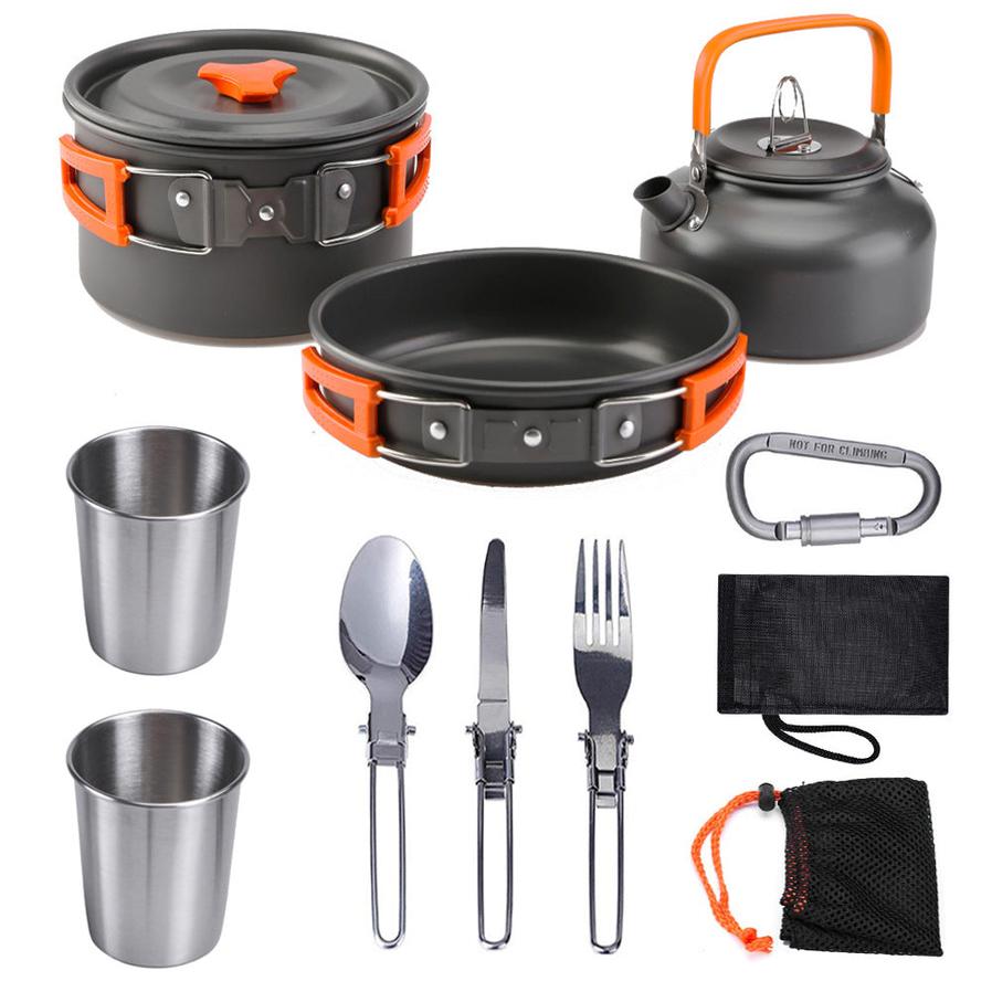 JMT-835146 Compact Outdoor Kettle Set for 2-3 Person Camping and Cooking