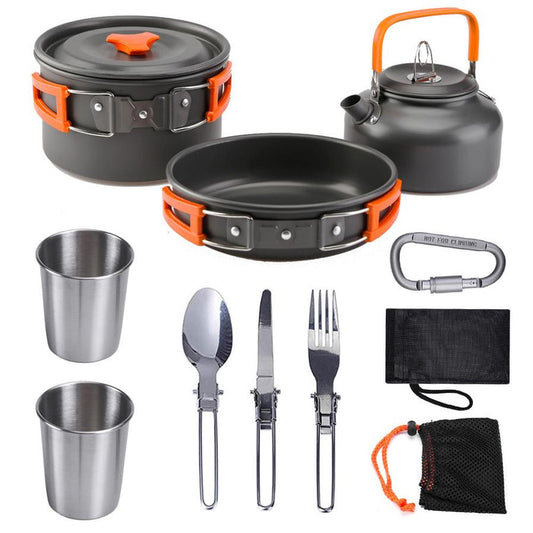 JMT-835146 Compact Outdoor Kettle Set for 2-3 Person Camping and Cooking