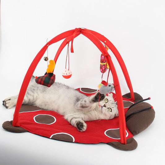 JMT-835402 Cozy Canvas Cat Play Bed for Comfortable Indoor Fun