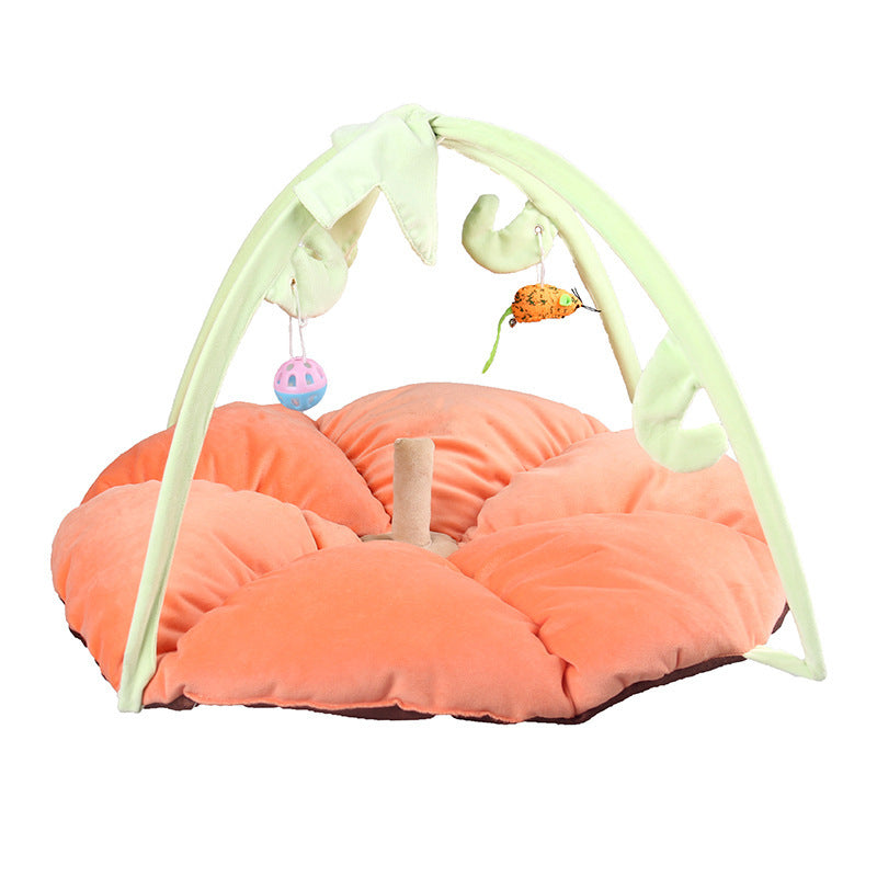 JMT-835402 Cozy Canvas Cat Play Bed for Comfortable Indoor Fun