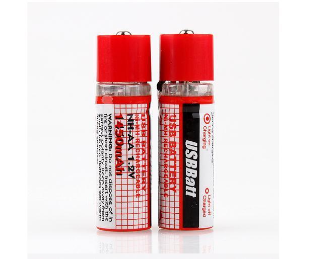JMT-835594 USB Rechargeable AA Ni-MH Batteries 1450mAh 1.2V for Home Electronics
