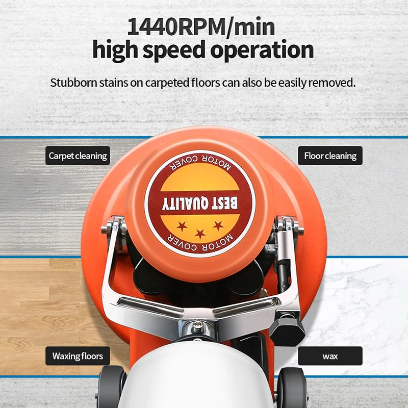 JMT-835722 13 Inch Floor Scrubber and Polishing Machine for Wood Waxing and Cleaning