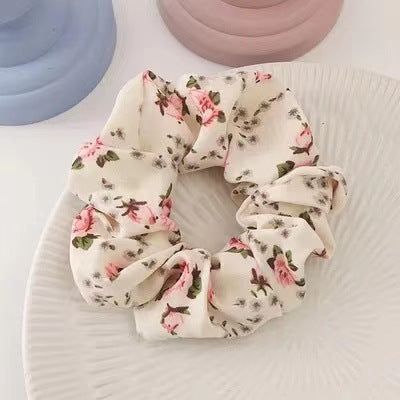JMT-835786 Korean Fruit Pig Large Intestine Organza Hair Tie Rubber Band for Women