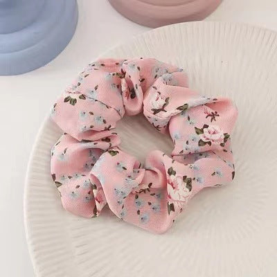 JMT-835786 Korean Fruit Pig Large Intestine Organza Hair Tie Rubber Band for Women