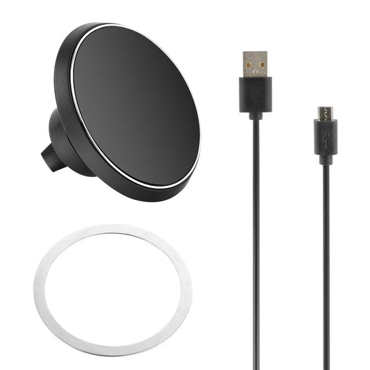 JMT-835786 Magnetic Qi Wireless Car Charger for iOS and Android Devices with 360° Rotation and Multi-Protection Features
