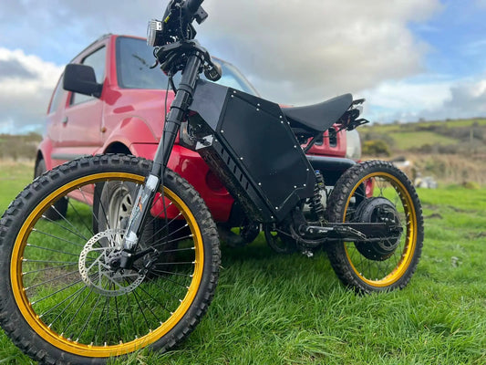JMT-836170 8000W Electric Dirt Bike with 72V Lithium Battery for Adults , Top Speed 27.9 mph