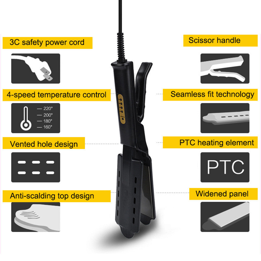 JMT-836234 Professional Four-Speed Hair Straightener with Safe Heat Control and Anti-Scald Design