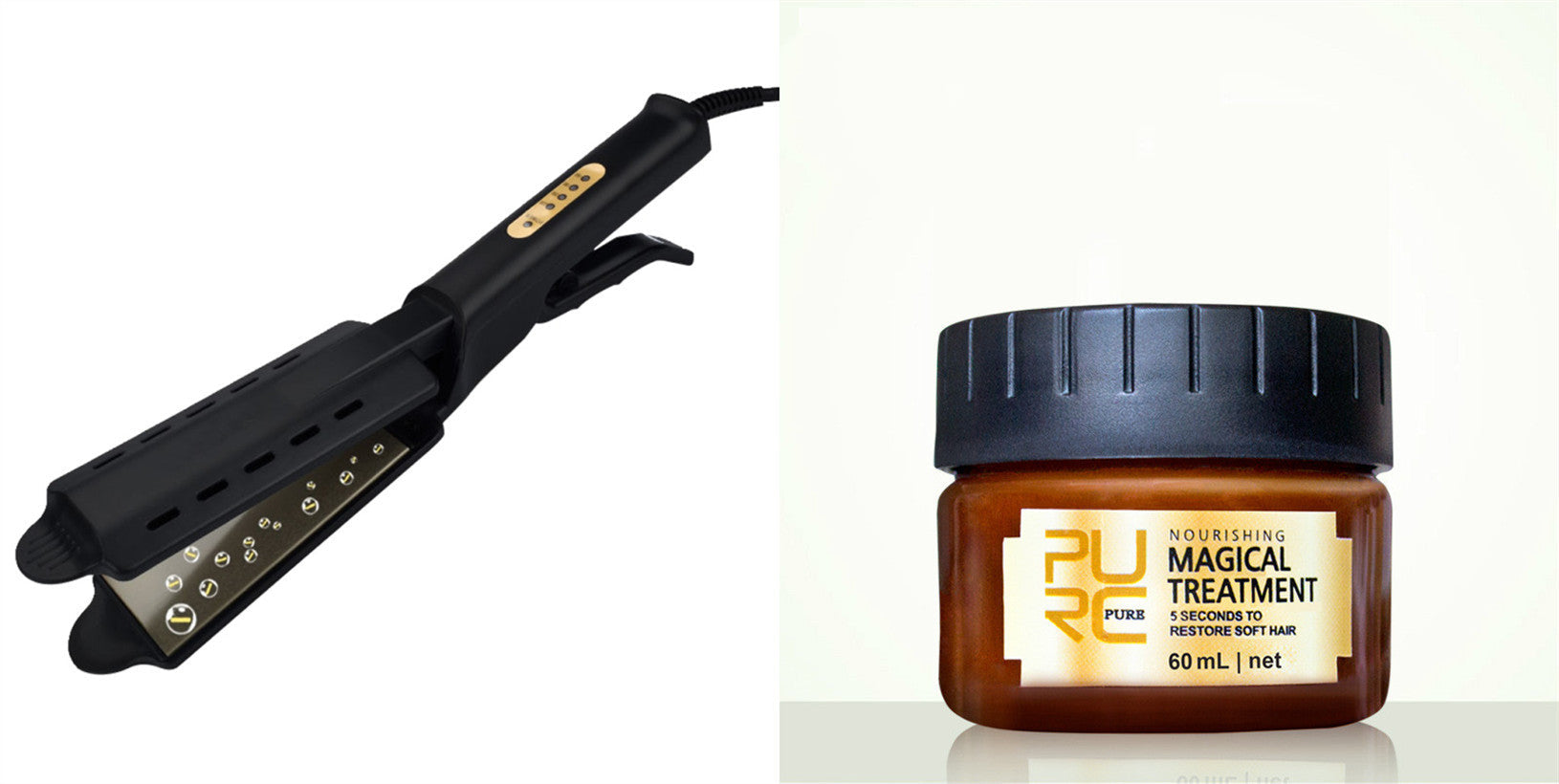 JMT-836234 Professional Four-Speed Hair Straightener with Safe Heat Control and Anti-Scald Design