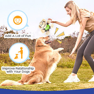 JMT-836234 Squeaky Plush Monkey Dog Toy for Small to Medium Dogs - Durable, Chew-Resistant, and Machine Washable