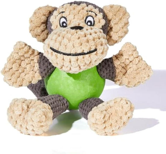 JMT-836234 Squeaky Plush Monkey Dog Toy for Small to Medium Dogs - Durable, Chew-Resistant, and Machine Washable